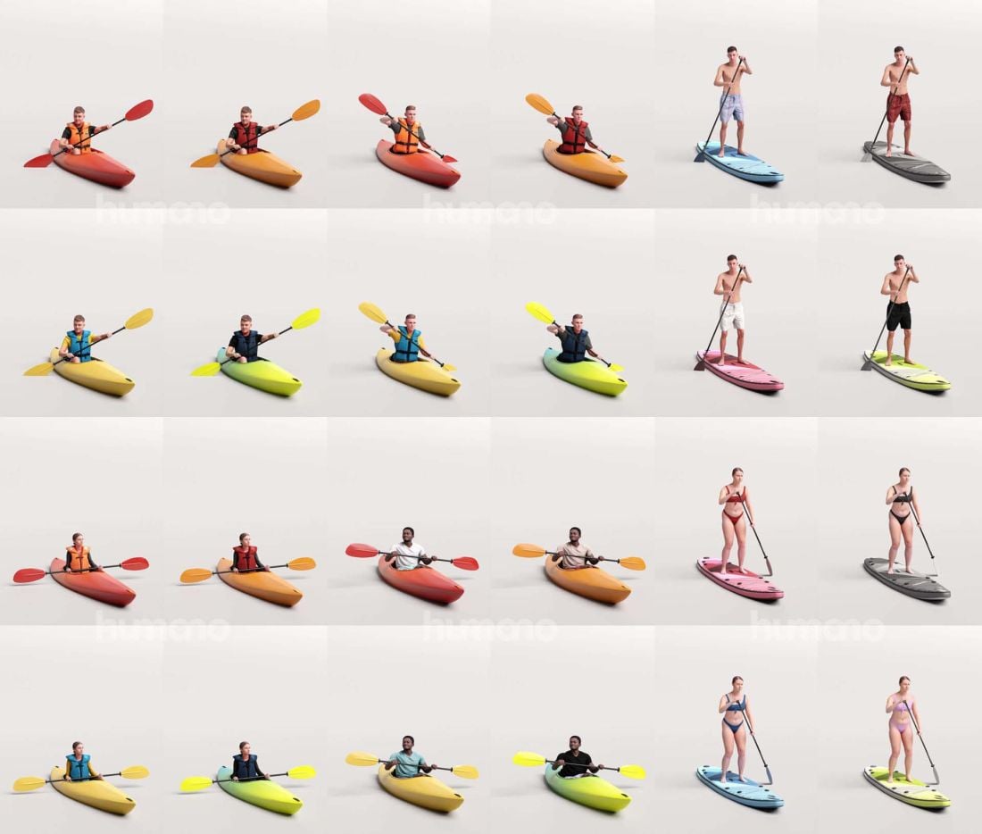 2_Humano_2505_KayakSUP_zestawienie modeli